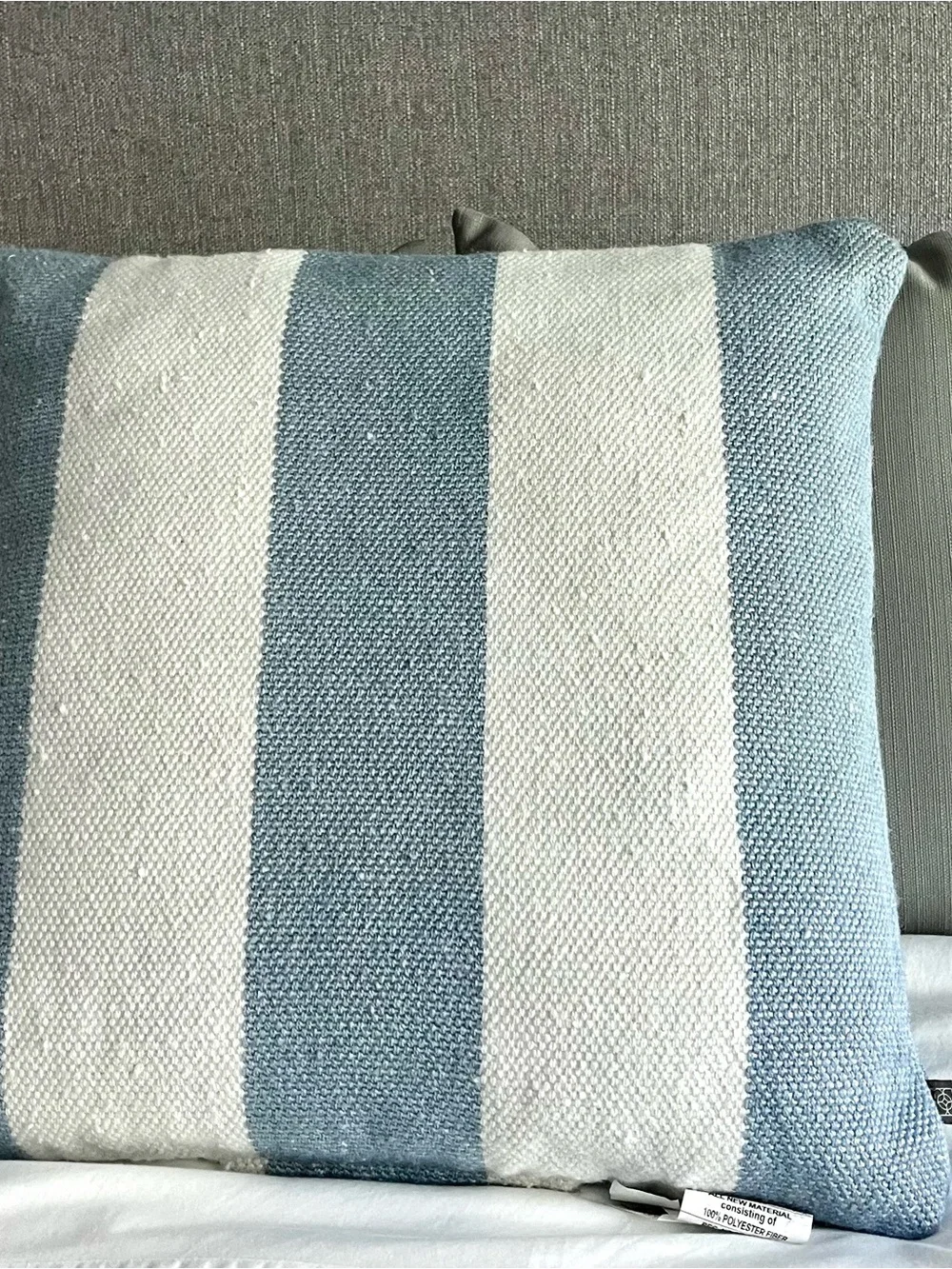 Becki Owens Signature Blue/White Basketweave 20x20 Throw Pillow